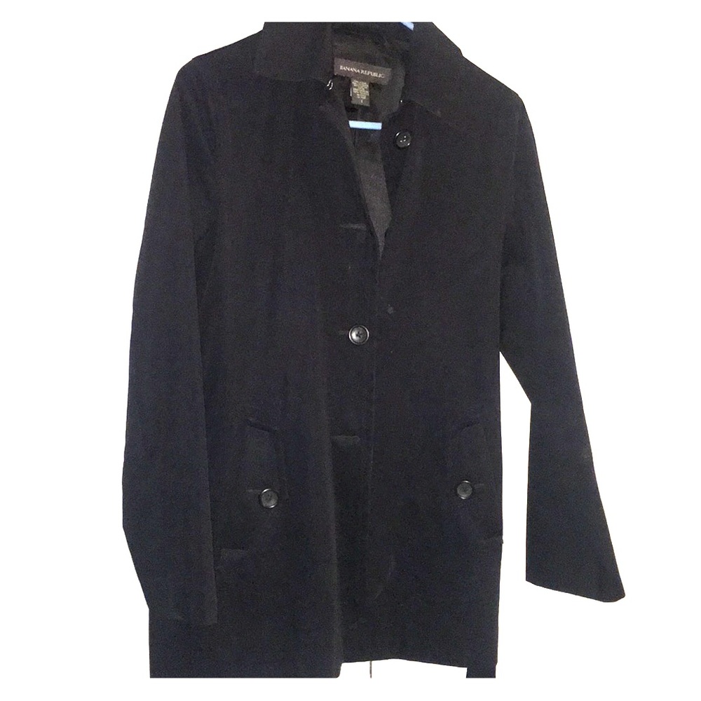 Banana Republic Trench: Black